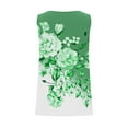 thumbnail image 5 of QQAMB Women's Tank Top Sleeveless Square Neck Floral Print Loose Fit Casual Tank Top Summer Fashion Flowy Blouse Green XL, 5 of 5