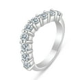 thumbnail image 2 of 1.00ctw Chevron Diamond Wedding Band in 14K White Gold, 2 of 3
