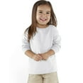 thumbnail image 4 of Rabbit Skins Toddler 100% Cotton Fine Jersey Long Sleeve Tee, White, 4T, 4 of 8