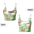 thumbnail image 5 of Kdxio Amanita Fly Agaric Print Workout Crop Tank Top for Women Racerback Yoga Tank Tops Athletic Sports Shirts Exercise Undershirts, 5 of 9