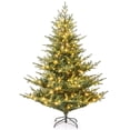 thumbnail image 1 of Costway 6 FT Artificial Christmas Tree with 830 Branch Tips 260 LED Lights 8 Lighting Modes, 1 of 10