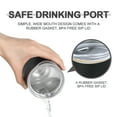 thumbnail image 5 of Life's Easy Pineapple 12 oz. Stainless Wine Glass Tumbler with Lid,18/8 Stainless Steel Vacuum Insulated Cup Gift for Mother Wife Daughter Sister. Coffee Cocktails Drinks, Set of 1 (Black Pineapple), 5 of 8