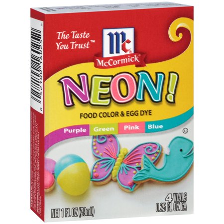 McCormick Neon! Food Color & Egg Dye - 4 CT