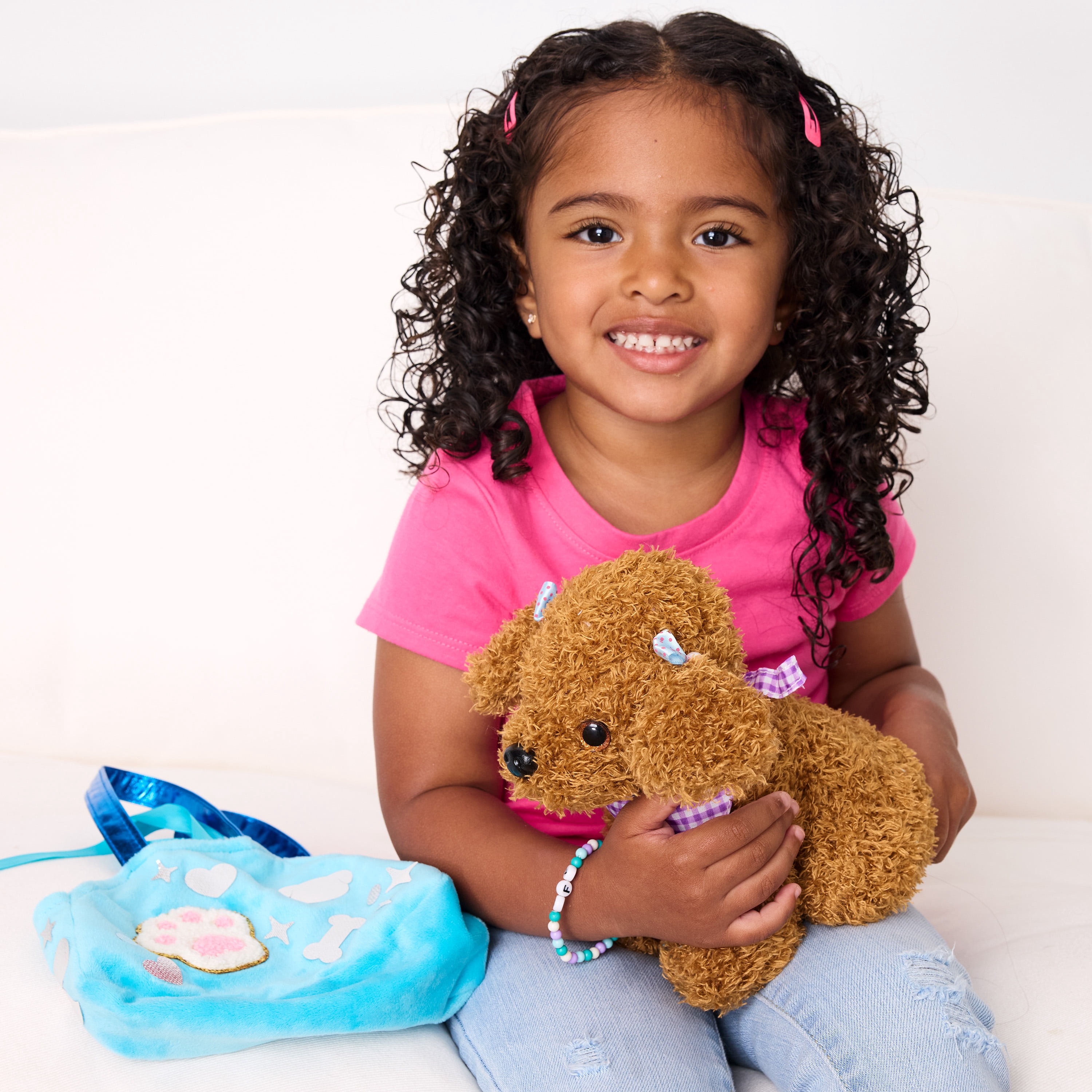 Creativity for Kids Designer Doggie Kit | Plush Pet, Purse & Jewelry Craft for Screen-Free Play (Ages 4+)