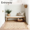 thumbnail image 3 of ODIKA 5'x7' Machine Washable Non-Slip Area Rug, Rustic Canyon Ornamental High Traffic Rug, White, 63586, 3 of 7