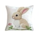 thumbnail image 2 of Decoraciones de Pascua, funda de cojín con conejos bordados con temática de Pascua, funda de almohada suave para sofás y sillas, ideal para decorar sofás y dormitorios de Pascua, funda de almohada de, 2 of 6