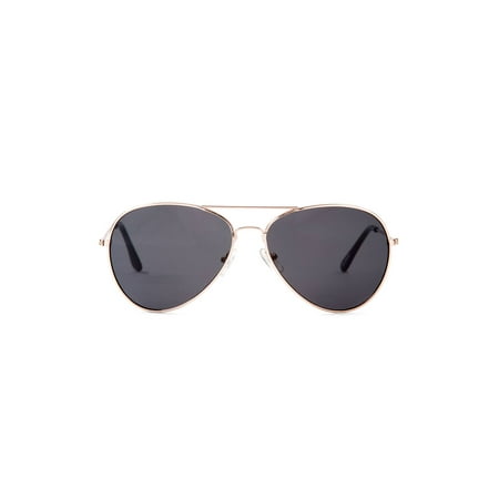 Aviator Black Lens Gold Frame Sunglasses