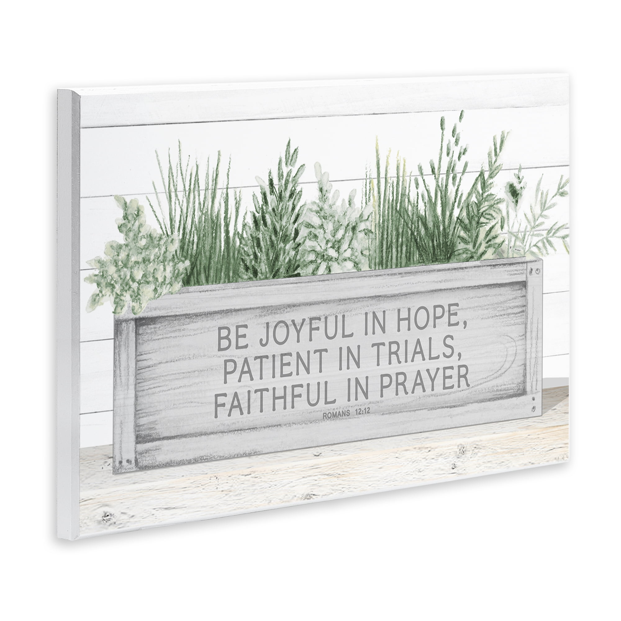 Stupell Industries Be Joyful Flower Box Wall Plaque Art, design by Janice Gaynor