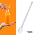 thumbnail image 4 of 10 cucharas para té helado resistentes al calor para agitar café expreso o té, cuchara de vidrio para agitar Claro, 4 of 8