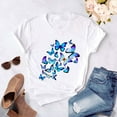 thumbnail image 4 of ZVAVZ Cute Spring Tops for Women Ladies Boho Floral Print Tops Short Sleeve Blouse Plus Size Casual Tunics, 4 of 5