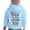 Blue, variant on Hoodies for Girls Girls Sweatsuit Jesus Printed Hooded Sweatshirt Pullover