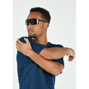 Ironman Mens Wrap Sport Sunglasses Black
