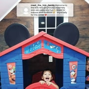 Disney Mickey Mouse Plastic Indoor,Outdoor Playhouse with Easy Assembly
