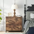 thumbnail image 4 of Tribesigns Lateral File Cabinet with 2 Drawers for A4, Letter Size, Printer Stand for Home Office, Rustic Brown, 4 of 9