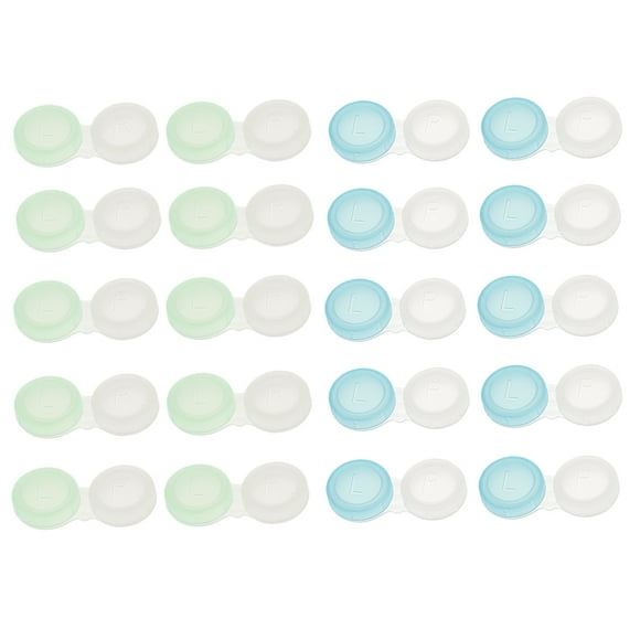 20 Piezas Mini Caja de Lentes de Contacto Portable Sunnimix Caja de lente de contacto
