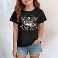 thumbnail image 2 of mgoYE 250th US Shirt 250 Year Birthday Independence Shirts for Boys Girls United States 250 Years Since 1776 2026 V Neck Tshirt(Black,11-12 Years), 2 of 5