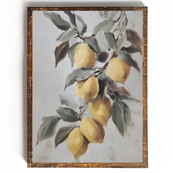 Cottagecore Kitchen Wall Art Cottagecore Lemon Wall Art For Summer Wall Decor Lemon Wall Art Farmhouse Kitchen Decor Citrus Wall, 8x12 UNFRAMED