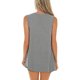 thumbnail image 2 of SAYOO , camisetas sin mangas salvajes a la moda para mujer, chaleco sin mangas con cuello en V y costuras de encaje, camisetas sueltas informales de verano para verano SAYOO  Moda, 2 of 3