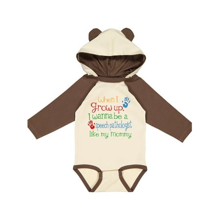 

Inktastic Speech Pathologist like Mommy Gift Baby Boy or Baby Girl Long Sleeve Bodysuit