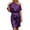 Purple, variant on HNMKIU Elegant One Shoulder Sequin Party Dresses for Women with Ruffle Detail Formal Evening Gown BK1,S