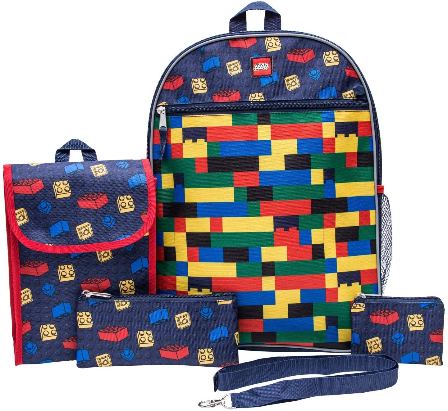 LEGO Classic Backpack Combo Set - Lego Boys' 5 Piece Backpack Set - Lego Backpack & Lunch Kit Navy - image 1 of 6