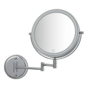 Better Homes & Gardens, Chandler, Wall Mount 1X/10X LED Vanity Mirror, Chrome