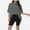 Deep Gray, variant on Women's Plus Size T Shirts Oversized Tees Summer Half Sleeve Crew Neck Tunic Tops