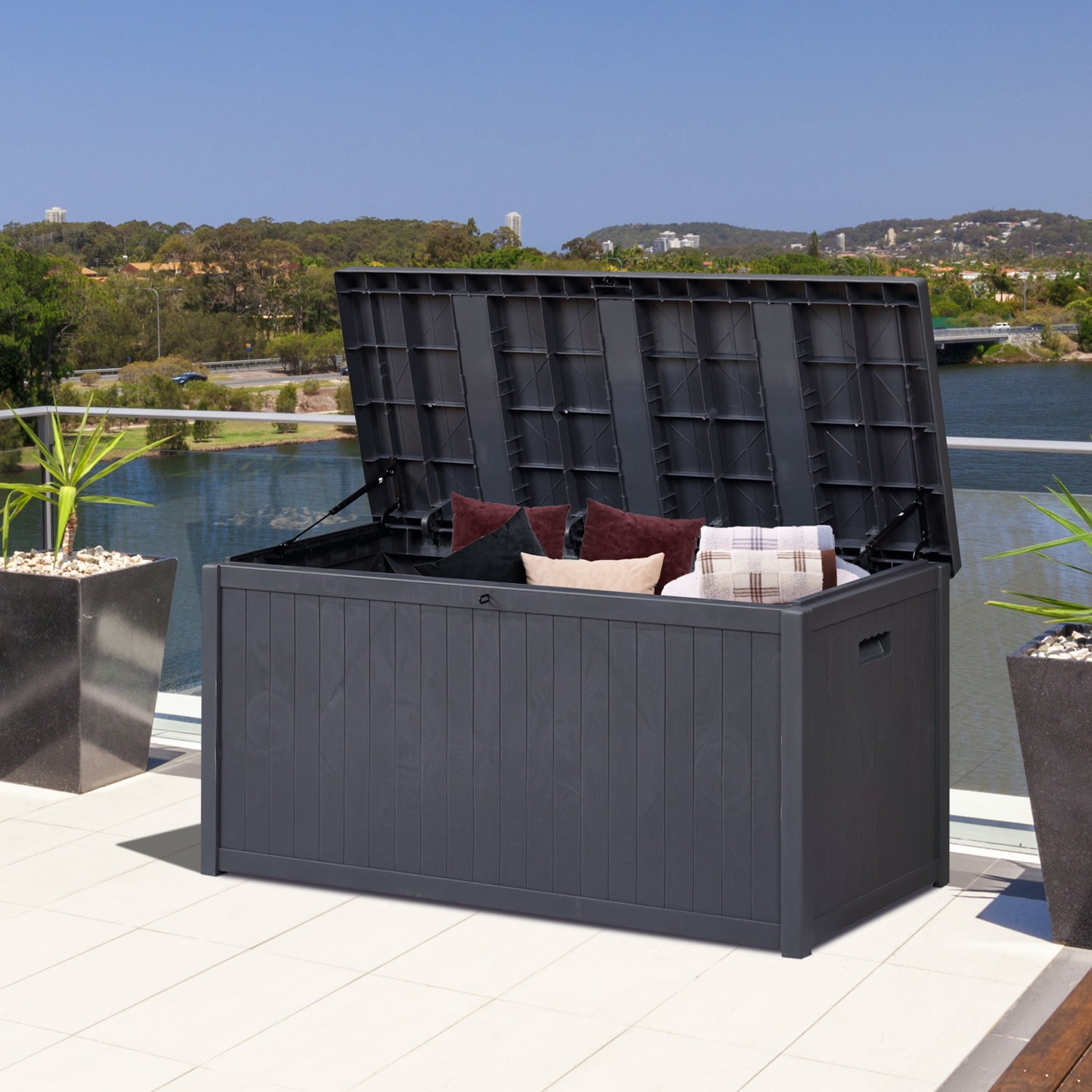 124 gallon deck box