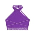 thumbnail image 4 of Sxiwei Kids Girls Shiny Rhinestones Halter Neck Vest Top Ballet Latin Modern Dance Performance Costume Purple 6, 4 of 5