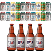 Ultimate Non-Alcoholic IPA Beer Sampler 24 Pack – Includes Brewdog, Sam Adams, Sierra Nevada, and Lagunitas – Premium Alcohol-Free IPAs for Every Taste