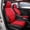 Leather Black&Red(Front Row), variant on coverdream Car Seat Covers, Waterproof Faux Leather Seat Protectors, Comfortable Auto Interior Cushions Fit for Most Cars SUV Trucks - Red（Full Set）