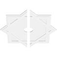 thumbnail image 2 of 36"OD x 4"ID x 20"C x 1"P Axel Architectural Grade PVC Contemporary Ceiling Medallion, Two Piece, 2 of 11