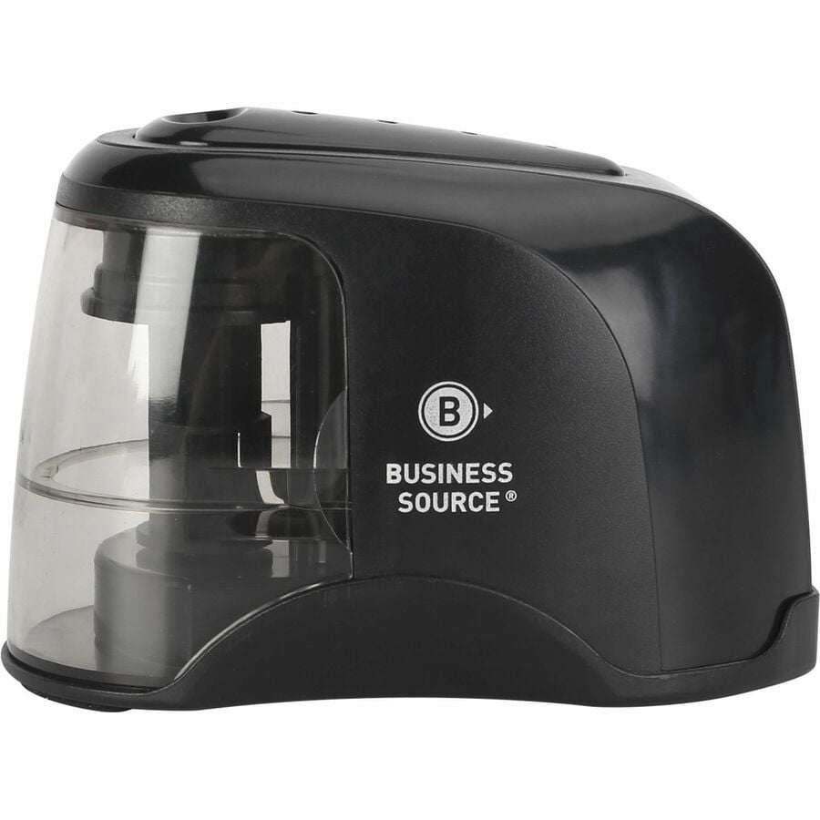 Business Source, BSN02870, 2-way Electric Pencil Sharpener, 1 Each, Black
