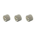 thumbnail image 1 of Guardoinrt Exquisite Inlaid Ring Durable Alloy With Shimmering Diamonds For Luxurious Feel silver 5 rows 3Set, 1 of 6