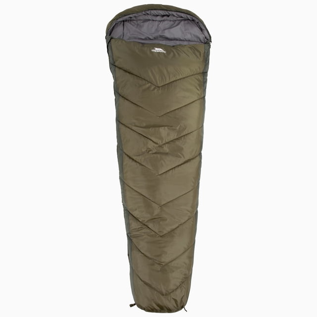Trespass Sleeping Bag 3 Season Camping Mummy Shape Water Repellent Doze