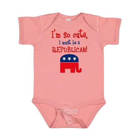 

Inktastic So Cute Republican Gift Baby Boy or Baby Girl Bodysuit