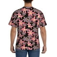 thumbnail image 2 of Naloa Lilies Flowers Men's T-Shirt Sport T-shirt Men's Basic Tee Casual Men's Shirt, Round Neck, Short Sleeves - X-Large, 2 of 5