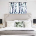 thumbnail image 3 of Blue Weeping Eucalyptus Kitchen Curtains Window Panels, Spring Summer Farmhouse Leaves Insulated Window Treatment Curtain, Grommet Curtains for Bedroom/Living Room/Bathroom, 2 Piece 52"Wx45"L, 3 of 8