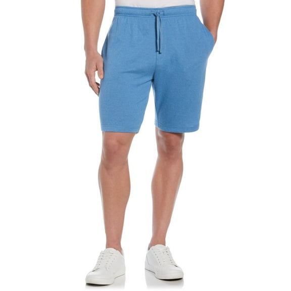 CUBAVERA Men's Solid Double-Knit 9" Drawstring Shorts Blue Size M MSRP $60