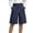 Navy, variant on Womens Jean Shorts Y2K High Waisted Wide Leg Baggy Jorts Trendy Summer Outfits Casual Wrap Denim Shorts XL