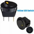 thumbnail image 1 of Round Rocker Switch On/Off Led Illuminated Car Dashboard Dash Boat Van 12V, 1 of 9