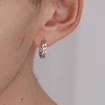 thumbnail image 2 of Pendientes de cadena de moda para hombre, tendencia de moda, estilo hip-hop, joyería para estudiantes, pendientes creativos con personalidad, pendientes grandes de plata ZefeiWu 9024715099594, 2 of 3