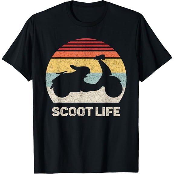 t-shirt Retro Scoot Life Scooter Shirt Funny Vintage Moped T-Shirt.