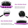 thumbnail image 6 of Curl Define Brush Hair Comb Boar Bristle Define Styling Brush Curly Hair Brush Shaping Curls for Women Reduce Pulling and Curl Separation (Purple), 6 of 9