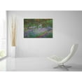thumbnail image 6 of Epic Art 'The Artist's Garden at Giverny' by Claude Monet, Acrylic Glass Wall Art, 36"x24", 6 of 7
