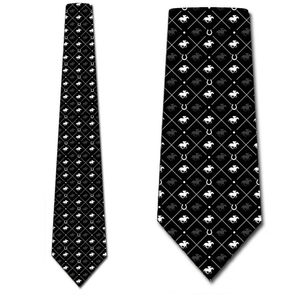 Horse Racing Ties Equestrian Mens Necktie by Three Rooker