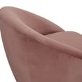 thumbnail image 3 of Yves Blush Velvet Swivel Accent Chair with Gold Base, 3 of 7