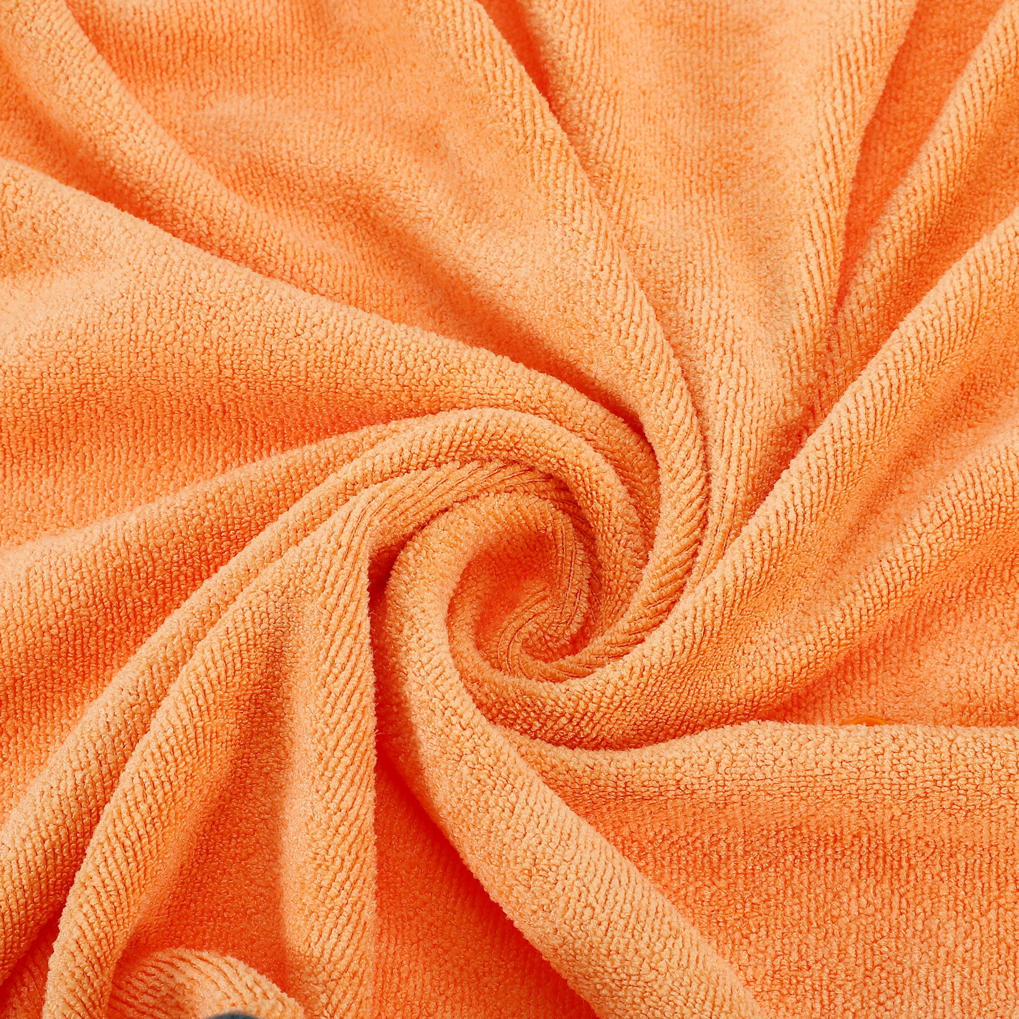 Unique Bargains Dog Bathrobe Soft Pet Towel Absorbent Coat for Cats and Dogs M Orange