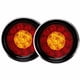 thumbnail image 1 of 2pcs-16LED luz trasera de dos colores anillo de goma luz trasera redonda de camión rojo y amarillo adecuado para Kamon MK-272, 1 of 5
