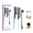 Black, variant on xiangwenlan Pink Comb Set 3 piece, Slick Back Brush with Edge Brush, styling comb for kids for middle part,Rat Tail Comb, Teasing Brush Set for Smoothing brush Baby Hair